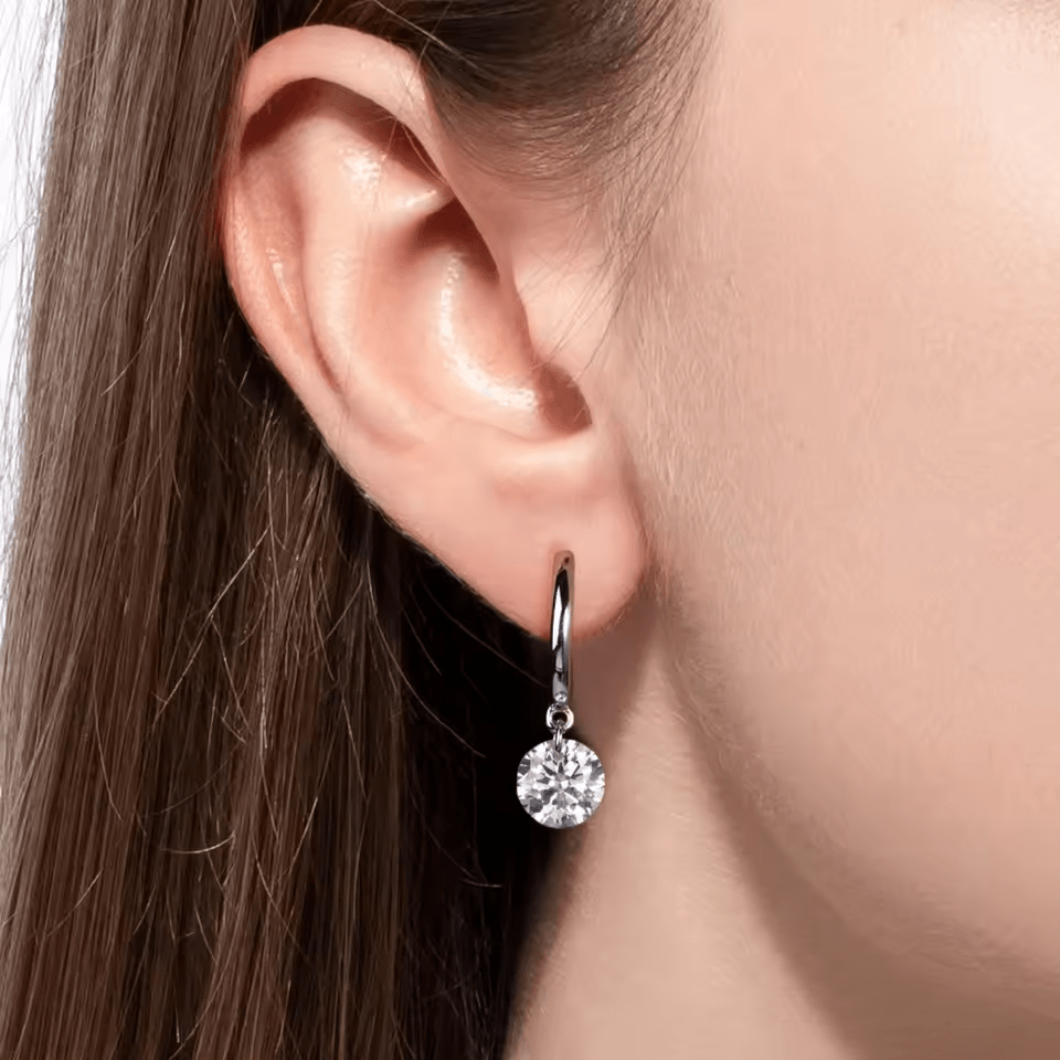 Boucles d'oreilles Larmes d’Aurore - Diamant Moissanite 1 Carat 💎