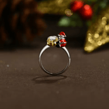 Bague Spéciale Noël Santa Claus - Diamant Moissanite 1 Carat 🎁💎