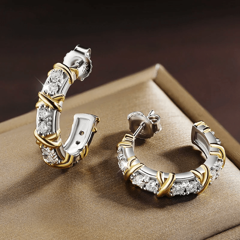 B.O Cross d'éternité En Argent Sterling 925 - Diamant Moissanite 1 Carat 💎