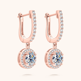 Boucles d'oreilles Or Rosée d’Aurore 18ct - Diamant Moissanite 1 Carat 💎