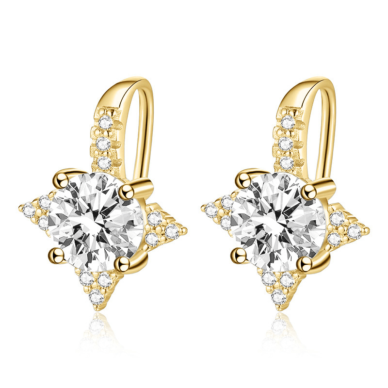 Boucles d’oreilles Étreinte d’Étoiles Filantes ✨ - Diamant Moissanite💎