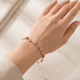 Bracelet Rosalie Amarante– Moissanite Colorées🌷
