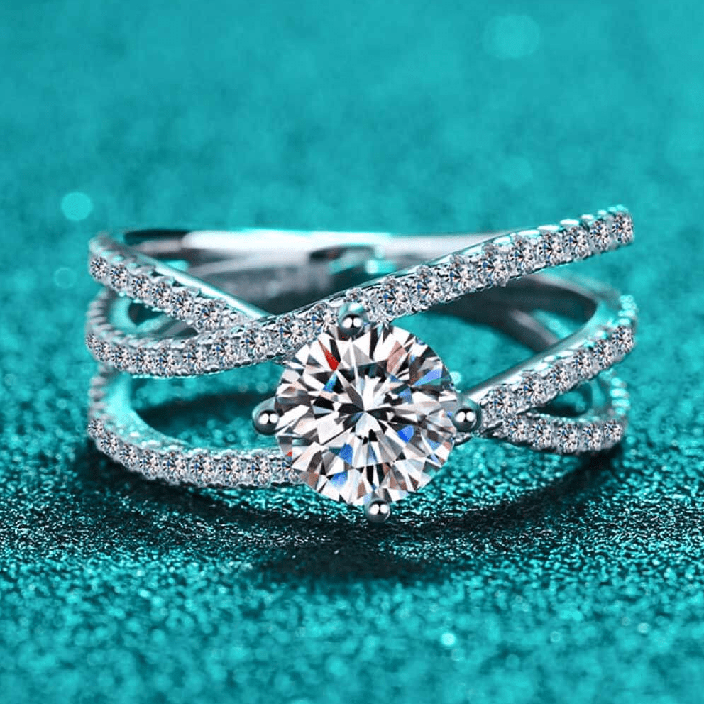 Bague Solitaire Kirin Palace en Argent Sterling 925 - Diamant Moissanite 1 Carat 💎