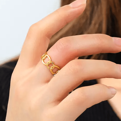 Bague Ajustable Entrelacé Swirl - LORIELE