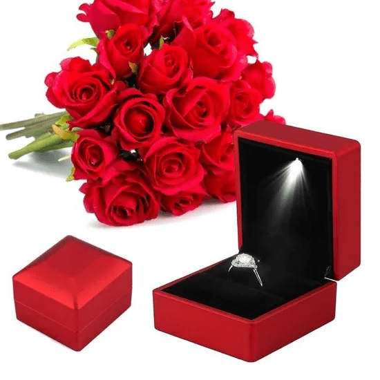 Écrin Bague <br /> Rouge Éclatant - Lumineux