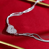 Collier Cœur Éclatant d'Argent 🖤 - Argent Sterling 925 Loriele™