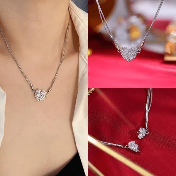 Collier Cœur Éclatant d'Argent 🖤 - Argent Sterling 925 Loriele™