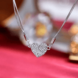 Collier Cœur Éclatant d'Argent 🖤 - Argent Sterling 925 Loriele™