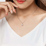 Collier Cœur Radieux en Argent Sterling 925 - Diamant Moissanite 1 Carat 💎