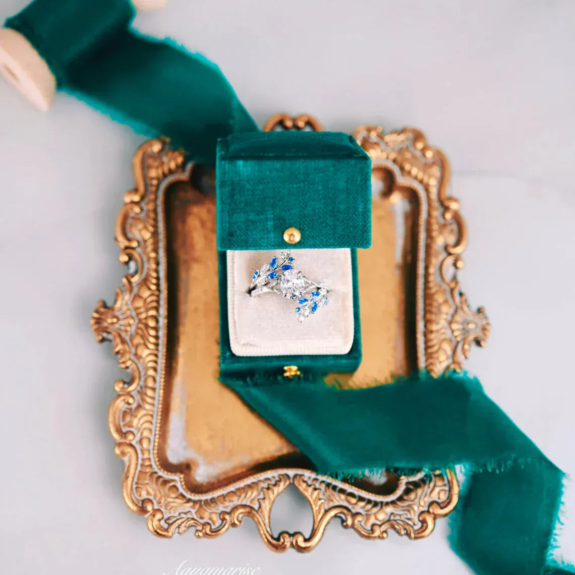 Bague Nymphes Aphrodite Silver - Moissanite 1 carat 💎🌿