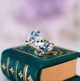 Bague Nymphes Aphrodite Silver - Moissanite 1 carat 💎🌿