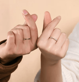 Bagues de promesse Adam et Eve en Argent Sterling 925 - Zircon pavé💎