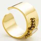 Bague Ajustable Perle d’Or - LORIELE
