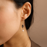 Boucles d'oreilles charme Léontine Plaqué Or Jaune - Malachite Naturelles ❇️