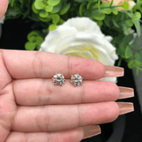 Boucles d'oreilles Clous d'Hermès à Vis - Diamant Moissanite 1 Carat 💎