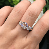 Bague 3 Pierres Serment de Thémis - Diamant Moissanite 1 Carat 💎
