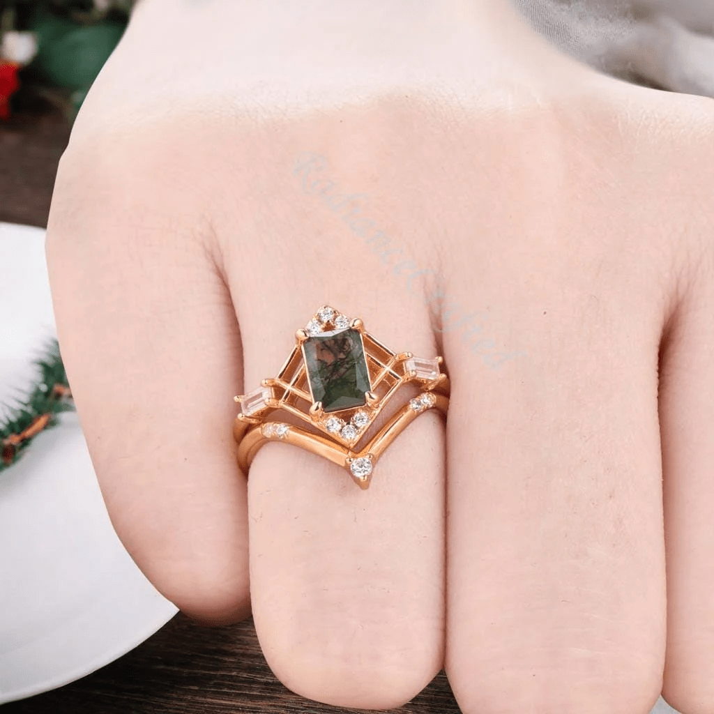 Bague Reliquaire d’Éloïse Plaqué Or 18ct - Malachite naturelle ❇️