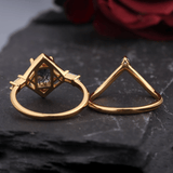 Bague Reliquaire d’Éloïse Plaqué Or 18ct - Malachite naturelle ❇️