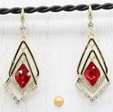 Boucles d'oreilles saphir en losange💃 la tendance du moment✨