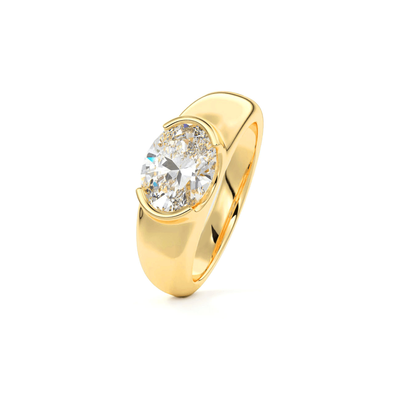 Bague Souverain de Cristal - Diamant Moissanite💎