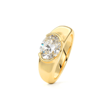 Bague Souverain de Cristal - Diamant Moissanite💎