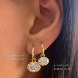 Boucles d'oreilles Diane Minerva - Diamant Moissanite💎