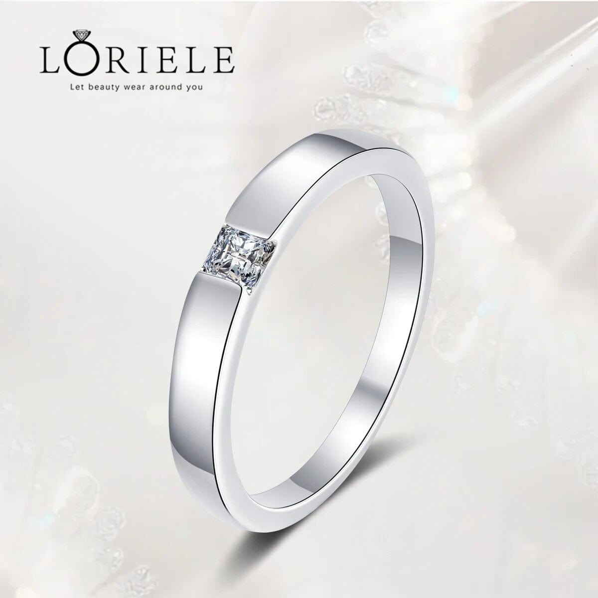 Bague Solitaire Divana en Argent Sterling 925 - Oxyde De Zirconium 💎