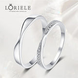 Bagues de promesse Adam et Eve en Argent Sterling 925 - Zircon pavé💎