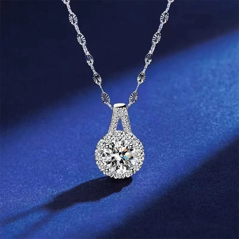 Collier Eclat Diancie en Argent Sterling 925 - Diamant Moissanite 1 Carat 💎