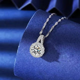 Collier Eclat Diancie en Argent Sterling 925 - Diamant Moissanite 1 Carat 💎