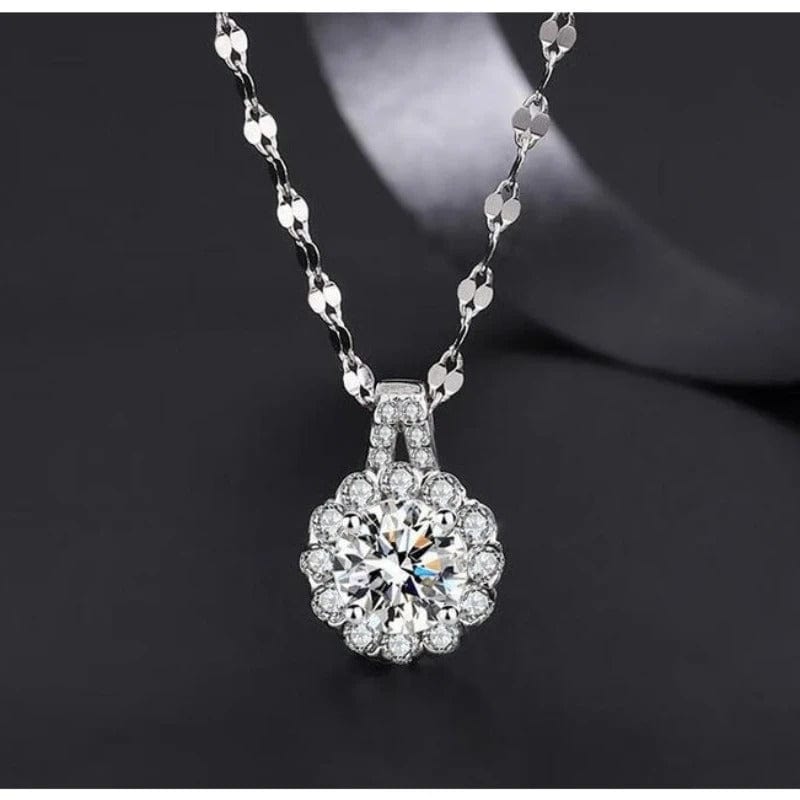 Collier Eclat Diancie en Argent Sterling 925 - Diamant Moissanite 1 Carat 💎