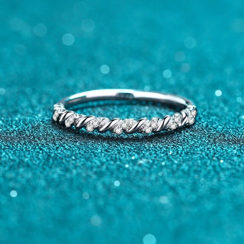 Bague Seraphina Twist en Argent Sterling 925 Oxyde De Zirconium