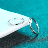 Bagues de promesse Adam et Eve en Argent Sterling 925 - Zircon pavé💎