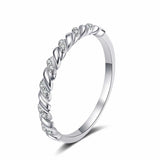 Bague Seraphina Twist en Argent Sterling 925 Oxyde De Zirconium