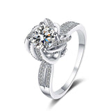 Bague Solitaire pavé Elysia en Argent Sterling 925 - Diamant Moissanite 1 Carat💎