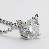 Collier Éclat Stellaire en Argent Sterling 925 - Diamant Moissanite 1 Carat 💎