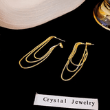 Boucles d'oreilles à pampilles en Or 18 Carats où Argent Strassie™