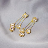 Boucles d'oreilles pétales rondes