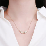Collier ailes d'ange en zircon cubique