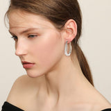 Boucles d'oreilles en maille tissée ✨ Plaqué Or 18 Carats