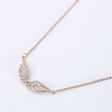 Collier ailes d'ange en zircon cubique