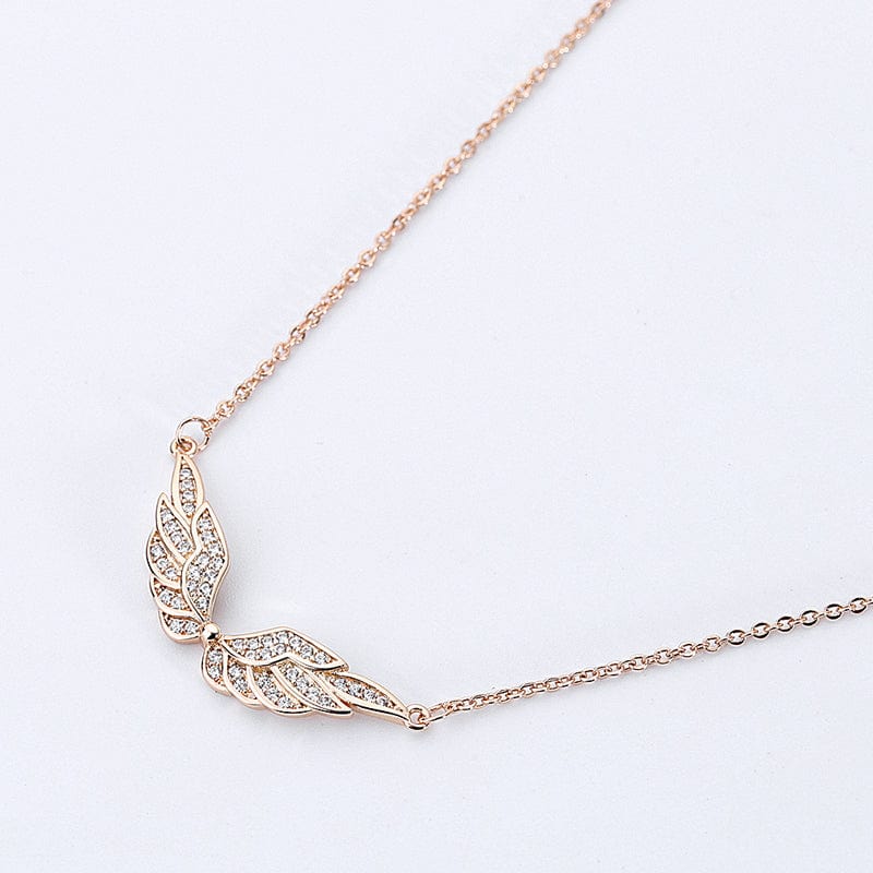 Collier ailes d'ange en zircon cubique