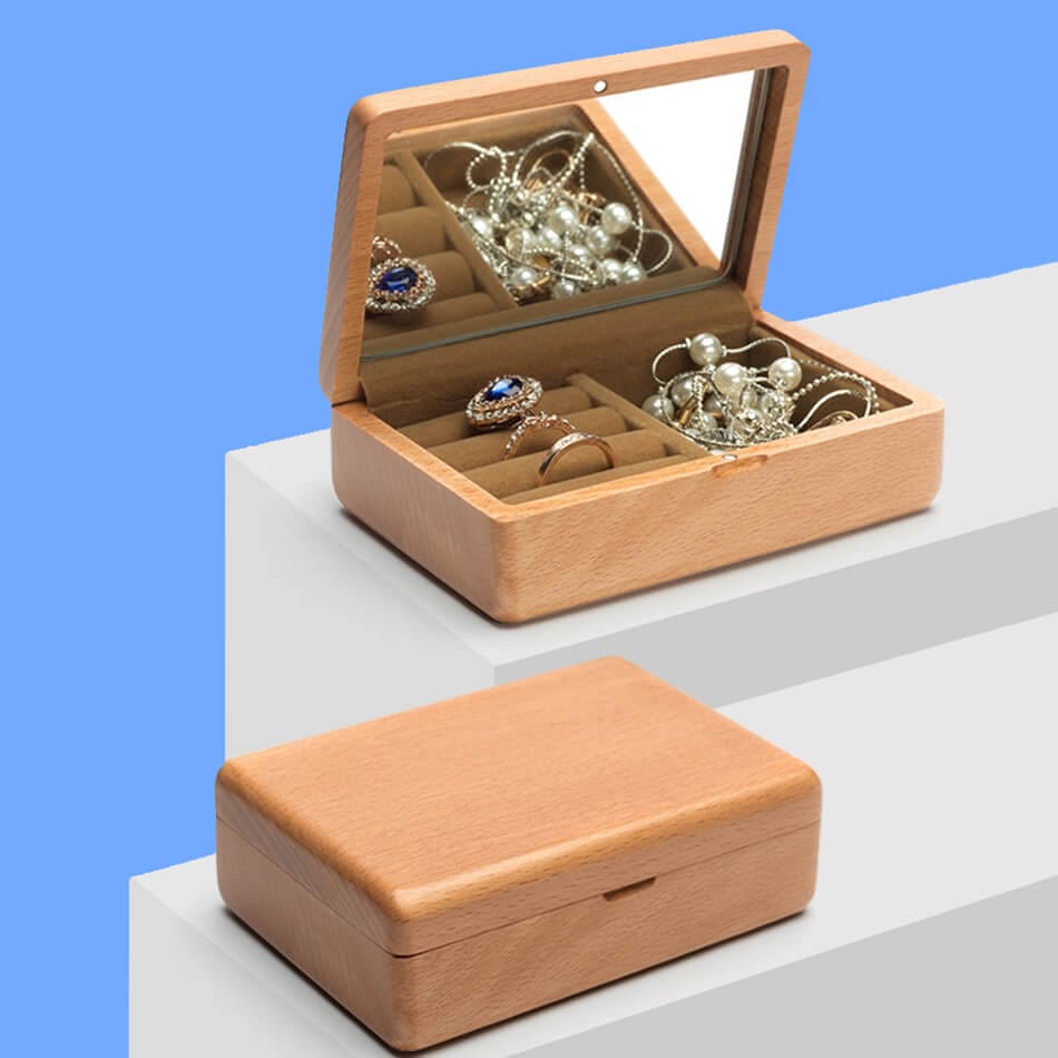 Écrin Bague <br /> Boîte en Bois