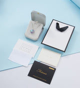 Collier cœur en cristal AZUR