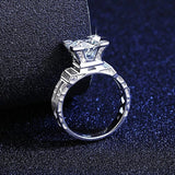 Bague Solitaire Dame de fer 🇫🇷 Argent Sterling 925 - Diamant Moissanite 1 Carat 💎