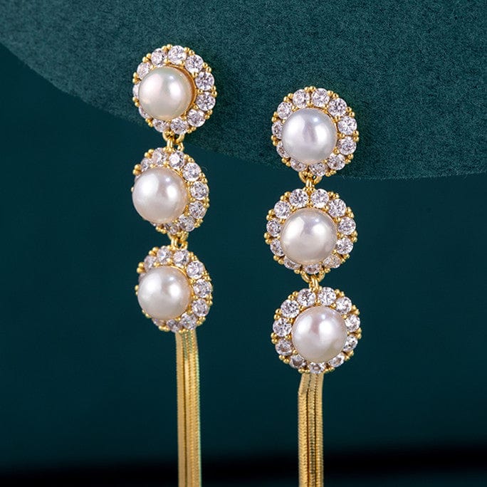 Boucles d'oreilles Perle Ă pompon đ«§