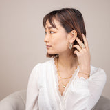 Boucles d'oreilles en maille tissée ✨ Plaqué Or 18 Carats