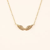 Collier ailes d'ange en zircon cubique