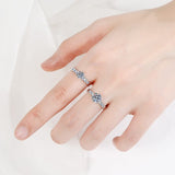 Bague Solitaire Shimmering Bee en Argent Sterling 925 - Diamant Moissanite 1 Carat💎