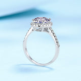 Bague ovale Glow en Argent Sterling 925 - Diamant Moissanite 1 Carat 💎